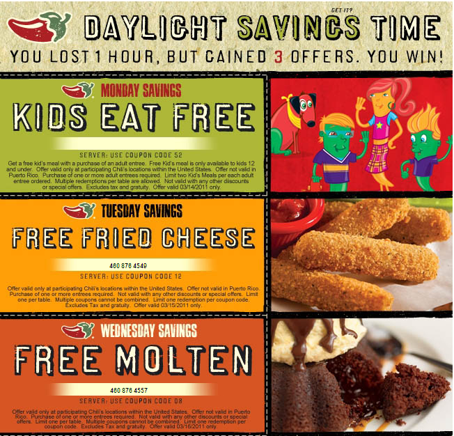 Free Coupons for Chili's