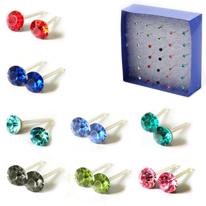 crystal stud earrings