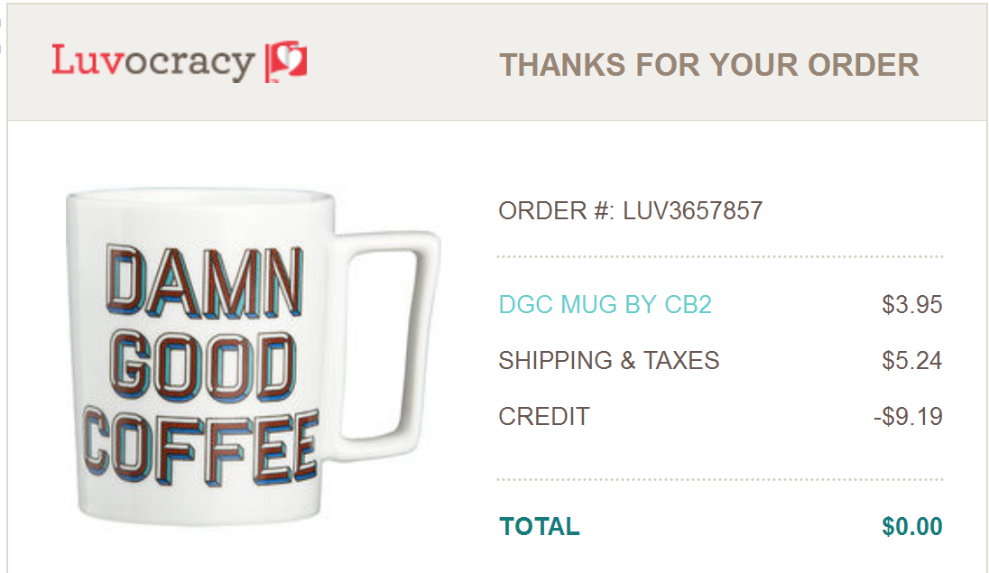 free coffee mug