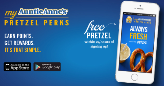 auntie annes free pretzel