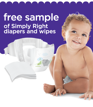 free sample of simply right diapers and wipes