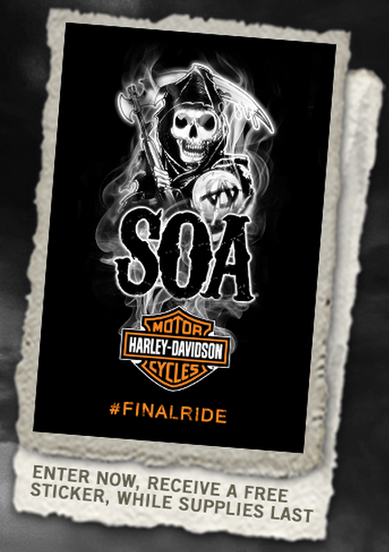 soa harley sticker