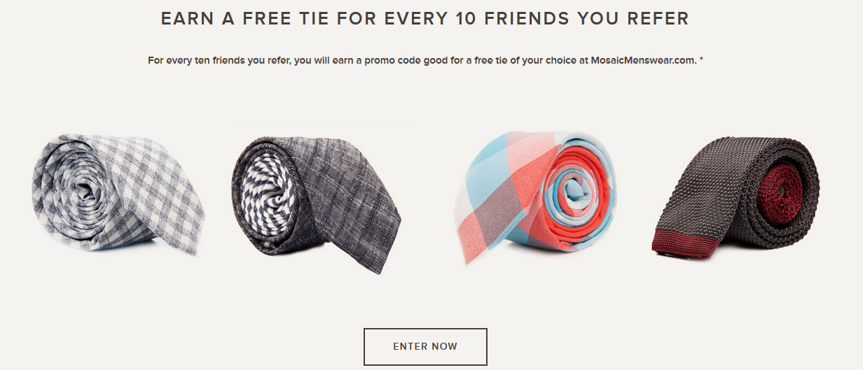 free ties from mosaic