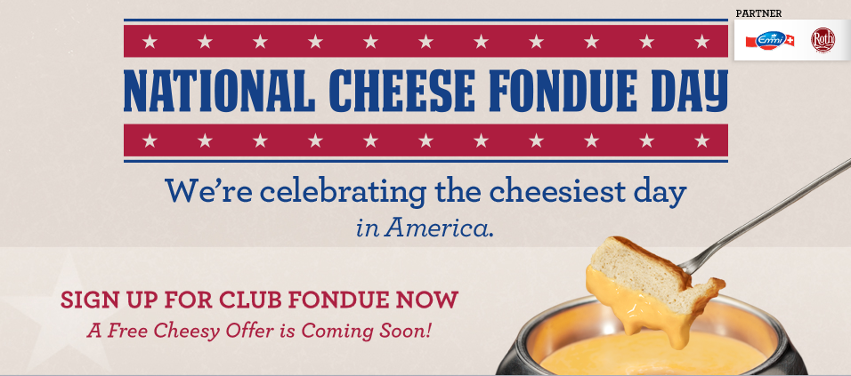 national cheese fondue day