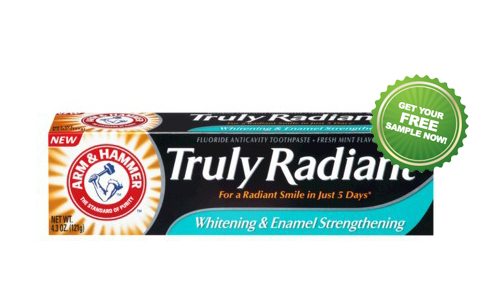 FREE Arm & Hammer Truly Radiant Toothpaste Sample