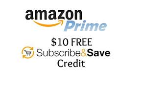 amazon prime subscribe and save credit