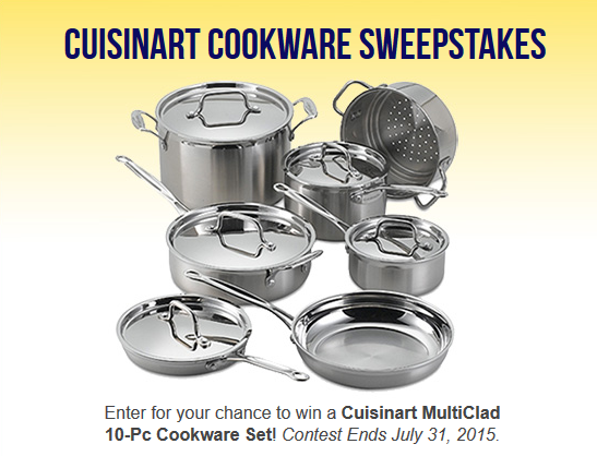 cuisinart cookware sweepstakes