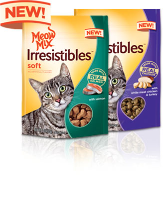 meow mix irresistibles