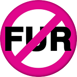 No Fur Free Pin