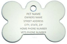 Bone Pet ID Tag