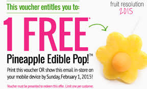 free pineapple edible pop