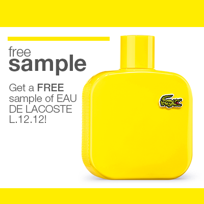 free sample of lacoste