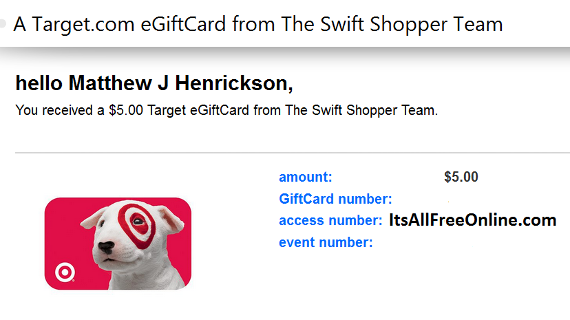 how to use target email gift card